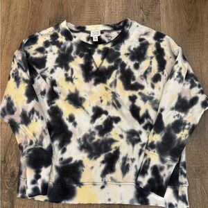Evereve Peyton Jensen crewneck tie dyed